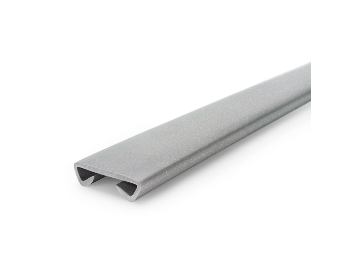 Corrimão Quest Pvc Standard 40x8 Mm, Prateado, 1 M