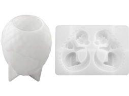 Luminária Noturna Em Formato De Ovo 3d Silicone Macio Adiciona Charme