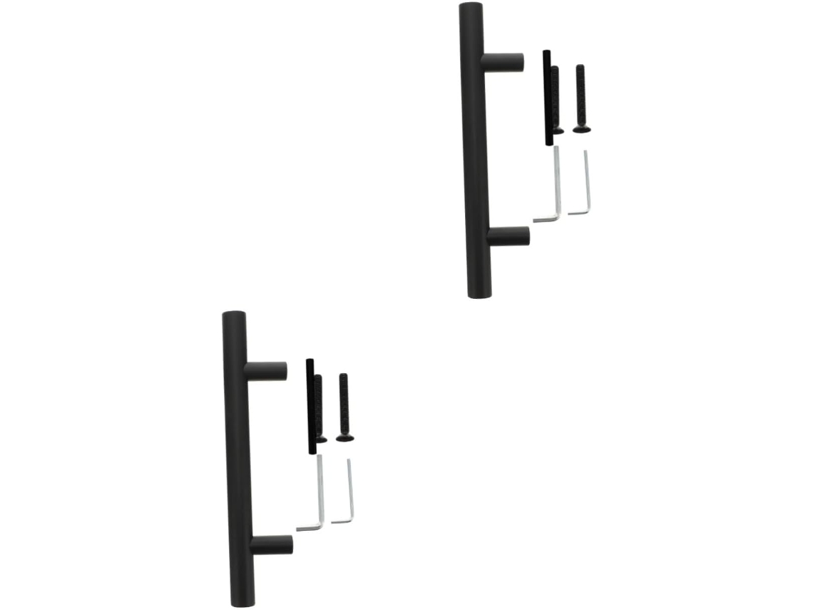 Conjunto De 2 Puxadores Aço Para Portas Correr, Com Design Simples Para Cozinha E Quarto