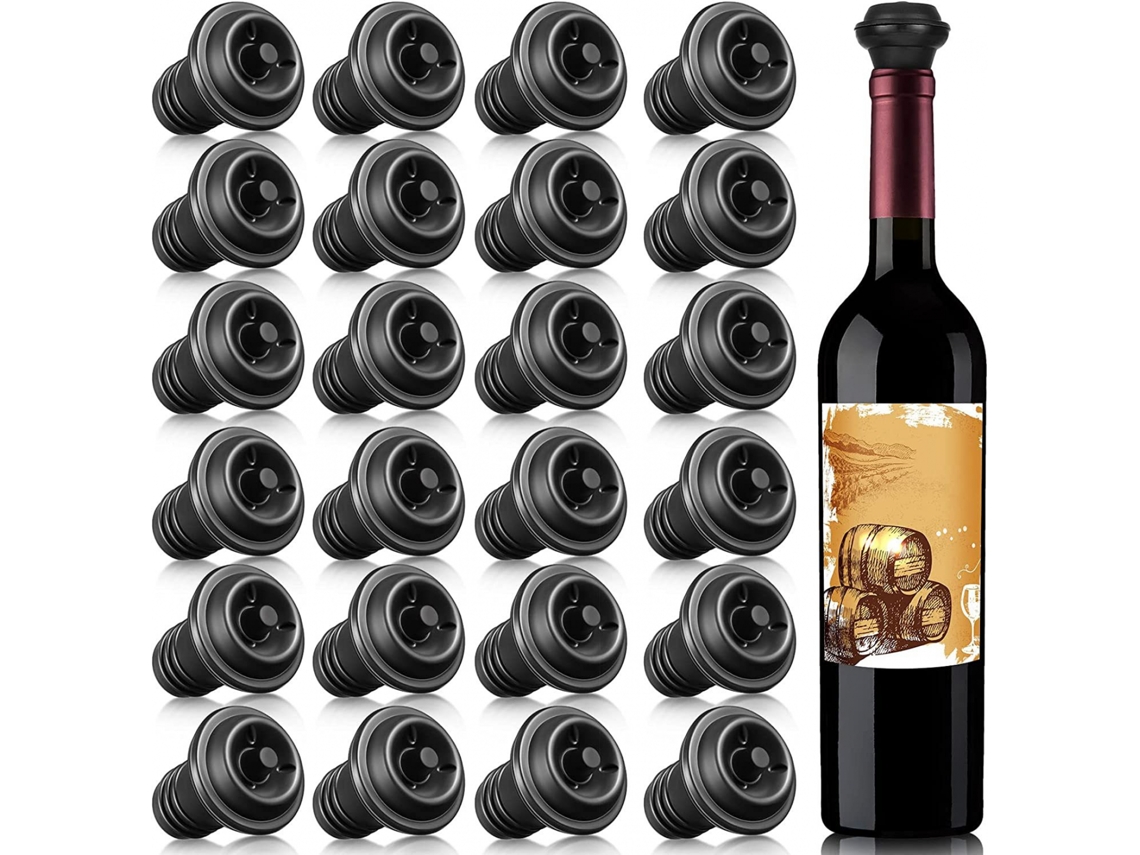 24 Rolhas de Cortiça, Rolha de Vinho, Arejar BRILVIBERA