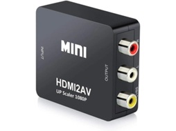 Conversor Hdmi Para Rca Av Adaptador De Áudio E Vídeo Suporta Pal/ntsc Compatível Com Xbox 360, Ps3/ps4.android Tv Box, Fire Stick Bestvite