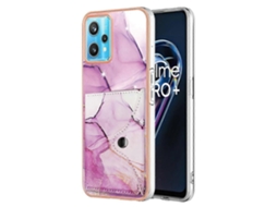 Capa De Celular Com Estampa De Mármore E Compartimento Para Cartão Imd