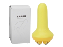 Rolo Meridiano Portátil Cinco Bolas Modeladoras Esportes Relaxamento Muscular Aliviar Articulações Reumáticas Escova De Massagem Emagrecimento Amarelo