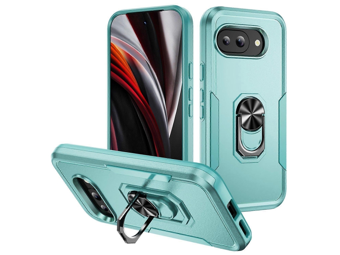 Capa Para Google Pixel 9a Com Suporte De Anel De Nível Militar E Capa De Pc Tpu - Verde