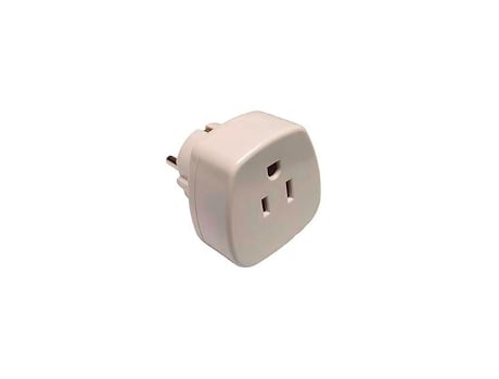 Adaptador Eua Europa 16 A 250 V Branco Bf (embalado Em Plástico Termoencolhível)