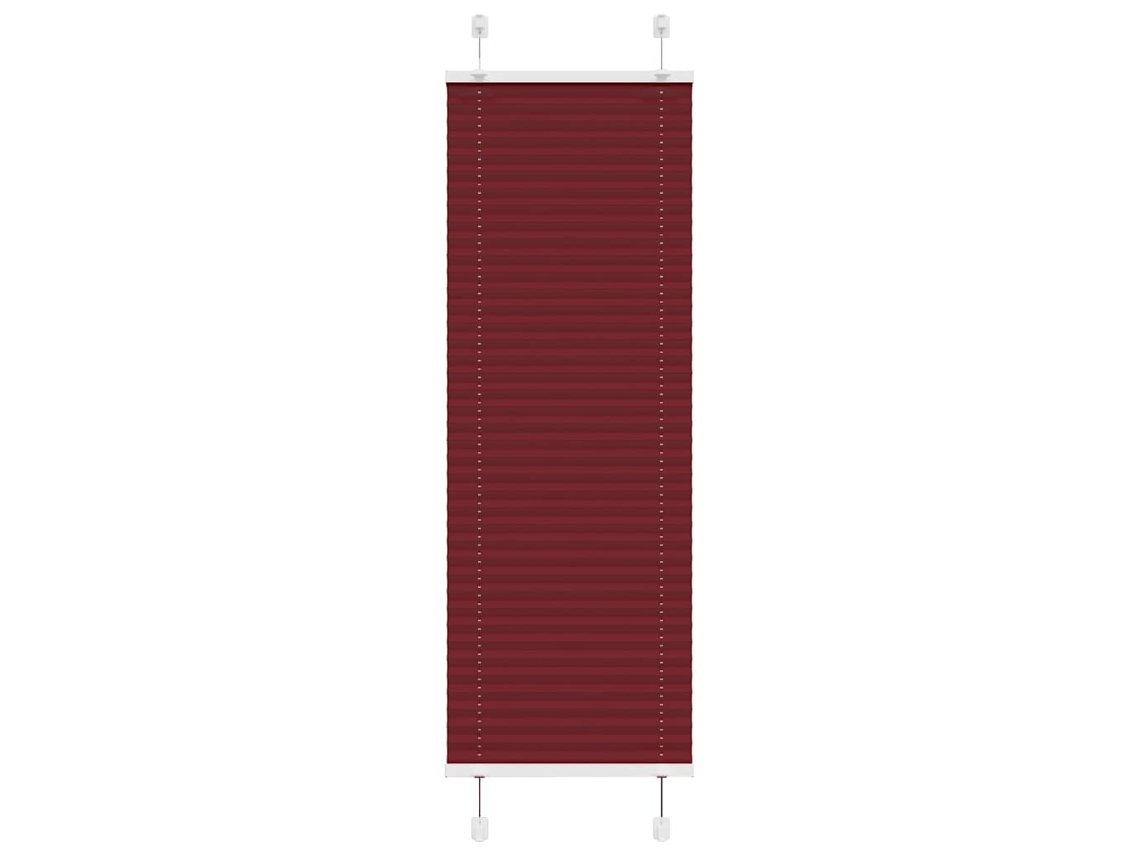 Vidaxl Plissado Cego Bordéus Vermelho 50x100 Cm Largura Tecido 49,4 Cm