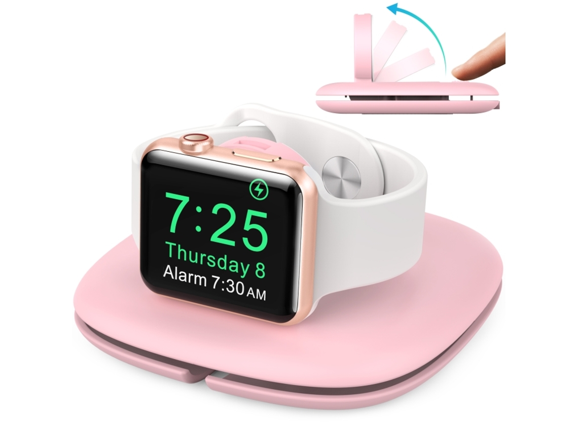 Suporte de Carregamento HALINUI para Apple Watch dobrável em plástico abs antiderrapante