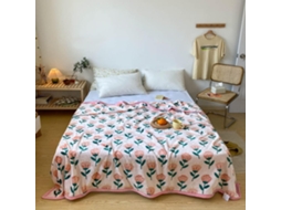 Manta de Inverno Elegante Fansu em Fleece com Estampa Floral Macia e Quente Flanela Grossa Ideal para Cama Qua