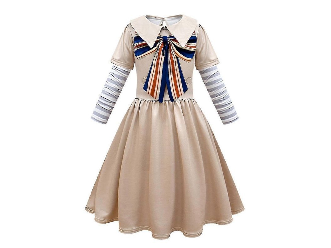 Conjunto De Vestido Com Capa, Peruca E Bolsa - Loja Guanguan - Lavagem Com Detergente Neutro 1 Peça Por Conjunto