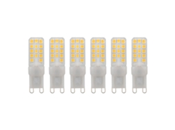6pcs Lâmpada Led G9 Regulável 5w 450lm 28 Pérolas Alumínio Base G9 100 120v