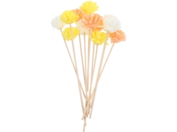 Conjunto De 12 Varetas Difusoras De Flores De Papel De Arroz Leves Da Garneck, Com Tecnologia De Simulação E E