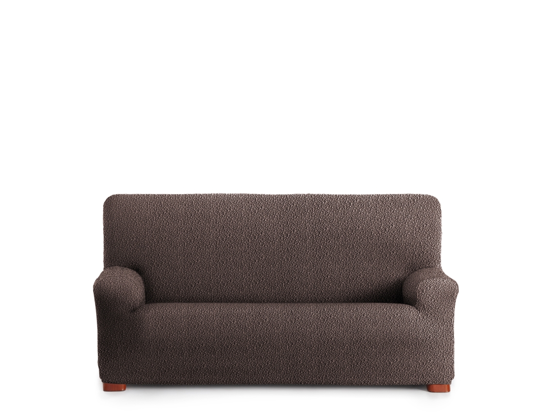 Capa para Sofá Bielástica Adaptável Roc 2 Lugares 140-200 Cm Marrom VIPALIA