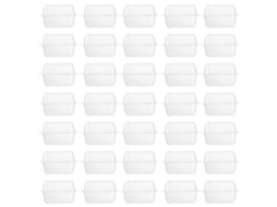 50 Caixas Transparentes para Embalagens Sanduíche, Slowmoose Hamburger Pão