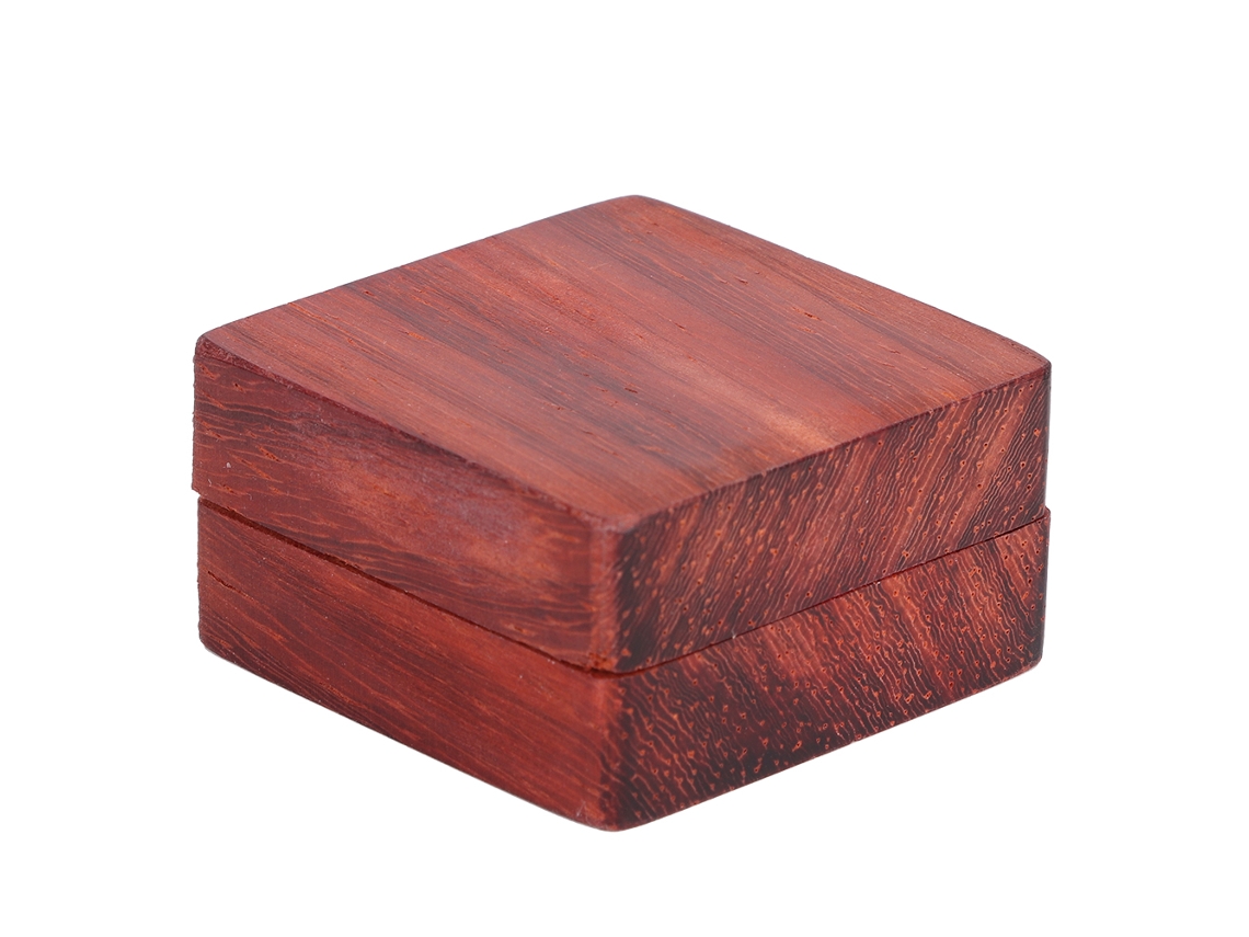 Caixa de Madeira para Palhetas de Guitarra com 2 Palhetas de Jacarandá Vermelho, Acessórios para Instrumentos Musicais AQUAFORGE