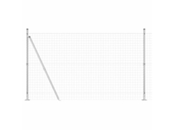 Conjunto 1 Cerca Externa Vidaxl Prateado Aço (10 X 1,4 M)