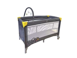 Berço De Viagem Asalvo Complet Duo - Dupla Altura, Porta Lateral, 120x60 Cm, Até 15 Kg - Cachorrinho
