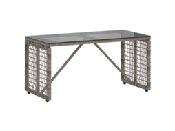 Maison Exclusive - Mesa De Exterior Cinza E Preto 80 X 40 X 40 Cm