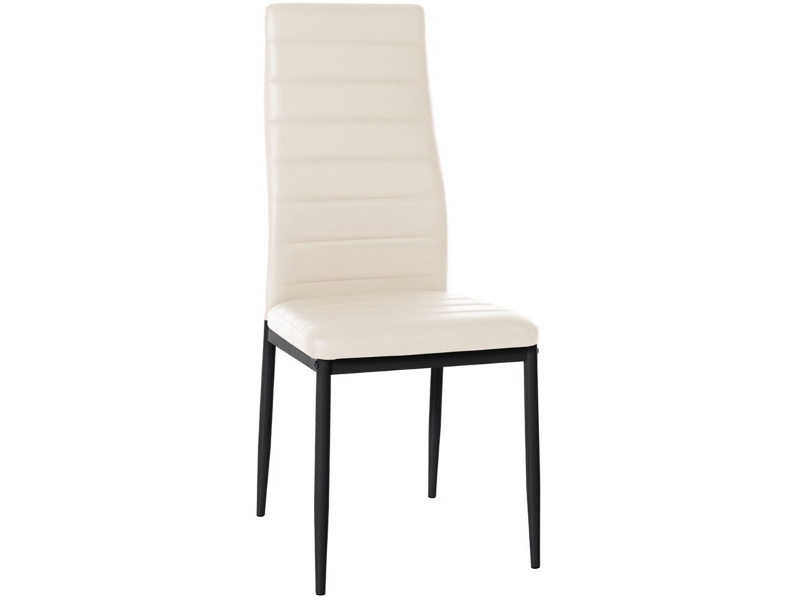 Cadeira de Jantar Mayfair Creme/Couro Sintético CLP