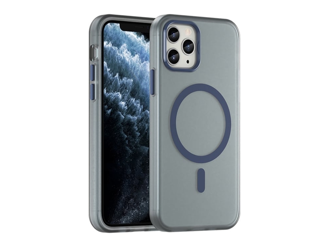Capa Híbrida Translúcida Para Iphone 11 Pro - Tpu E Pc Com Magsafe | Fosca - Azul Escuro