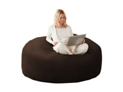 Poltrona saco de 1,20m, sofá para adultos, cadeira de leitura sólida e confortável, ideal para quartos, varandas e outros espaços.