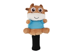Capinha Para Taco De Golfe Fairway Wood 1 Com Desenho De Vaca No Camiseta Azul Engraçado E Estiloso
