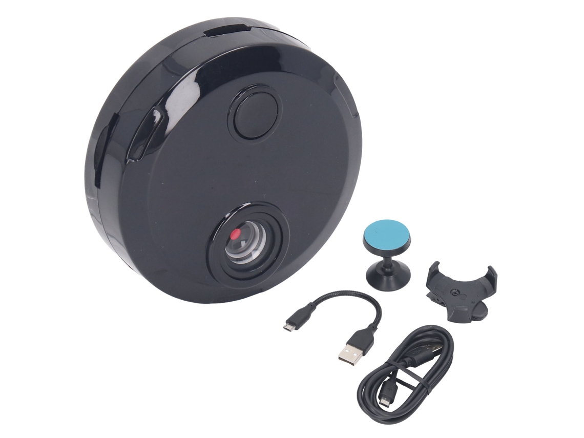 Câmera Mini Wifi 1080p Visão Noturna Infravermelha com Bateria Integrada | S/MARCA