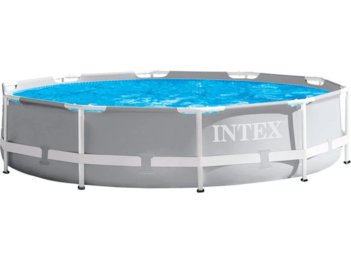 Piscina Tubular INTEX Prisma Frame Cinzento (305x76cm - 4.485L)