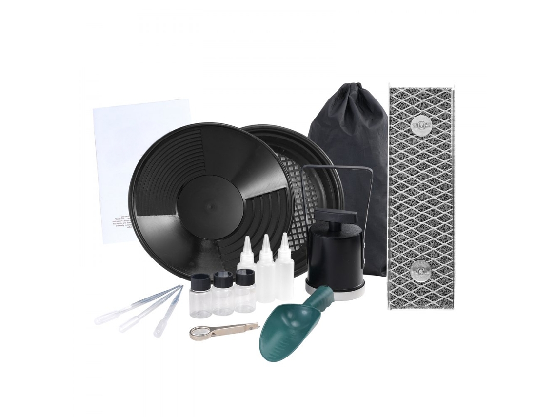 Conjunto De Lavagem De Ouro Com Sluice Box E Acessórios Tekmaquinas