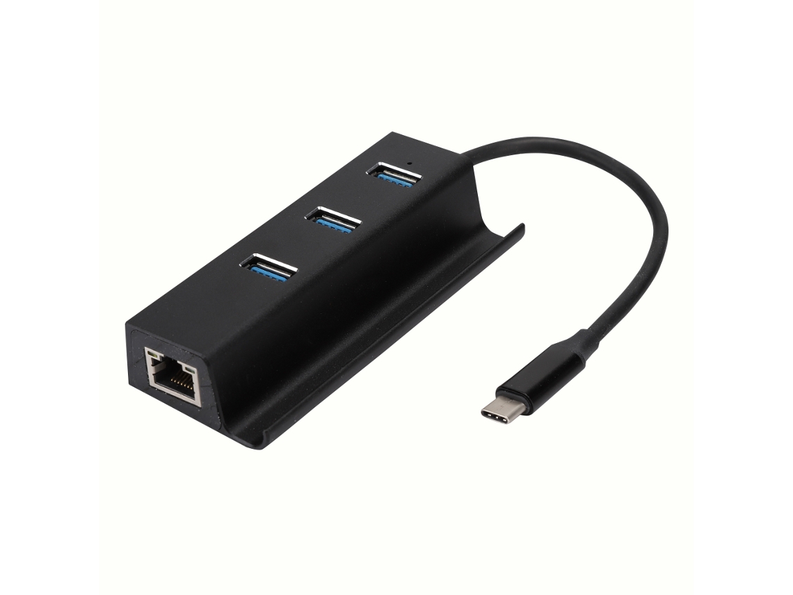 Adaptador Usb Type C (3 Portas Usb3.0, Ethernet Gigabit)