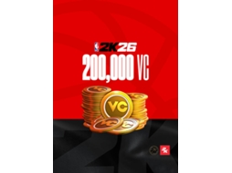 Cartão de Descarga NBA 2K26: 200,000 Virtual Currency Pack (Formato Digital)
