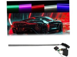 Luzes Estroboscópicas Para Carro, 7 Cores, 48 Leds Rgb, Barra De Luz À Prova D Água 22 Polegadas Para Caminhões Com