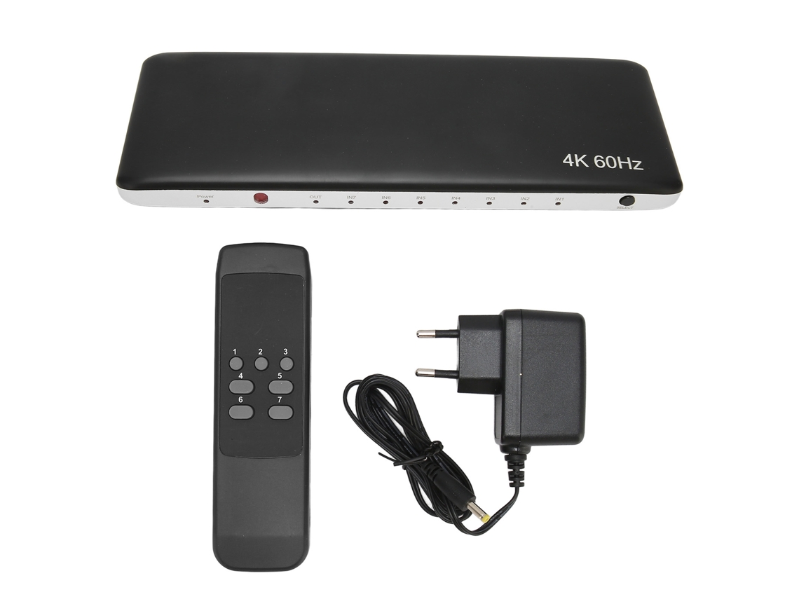 Interruptor Hdmi 2.0 Com Suporte A 4k 60hz E Hdcp 2.2
