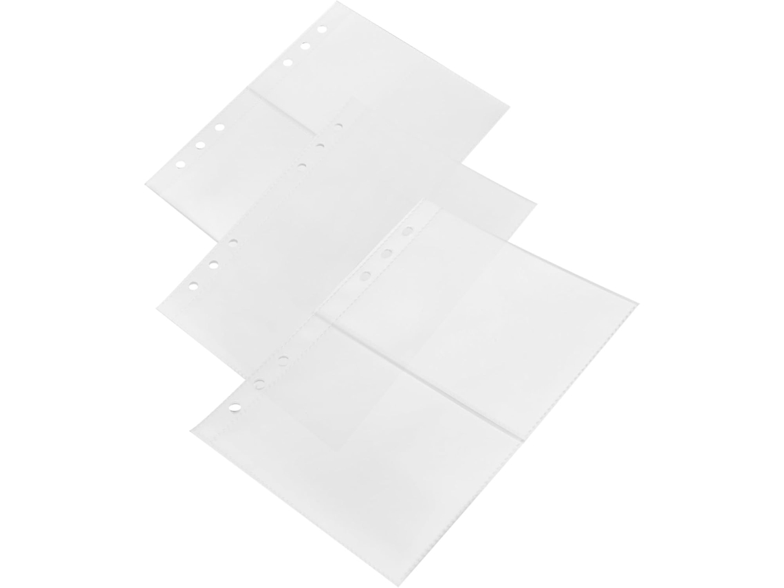 Hemobllo Recharge Para Álbum De Fotos Páginas Transparentes Compartimentos Simples Para Proteção E