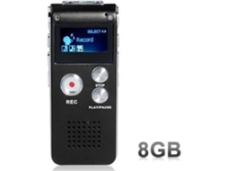 Gravador De Voz Antcool 8gb Mini Usb Lcd 650hr Leitor Mp3