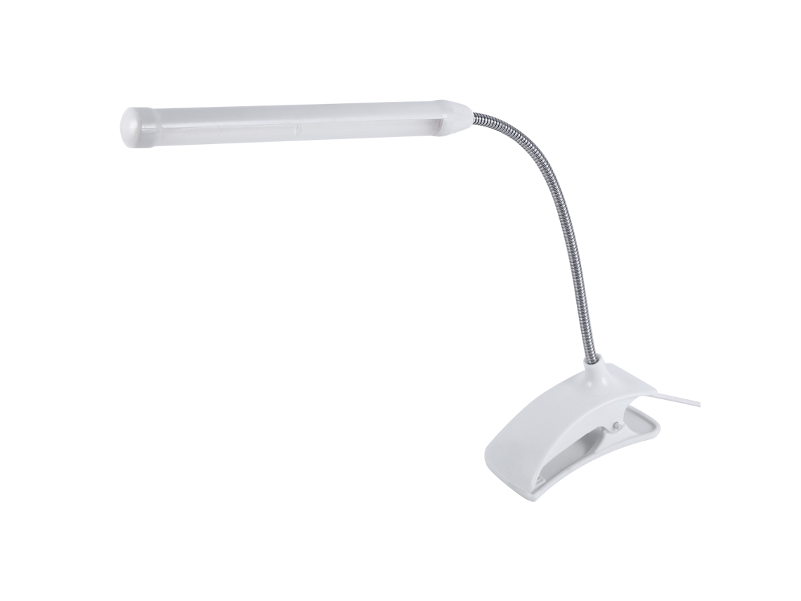 2026 luz Led Usb com Pinça para Cama, Mesa de Estudo, Escritório, Lâmpada de Leitura Branca 1 Unidade