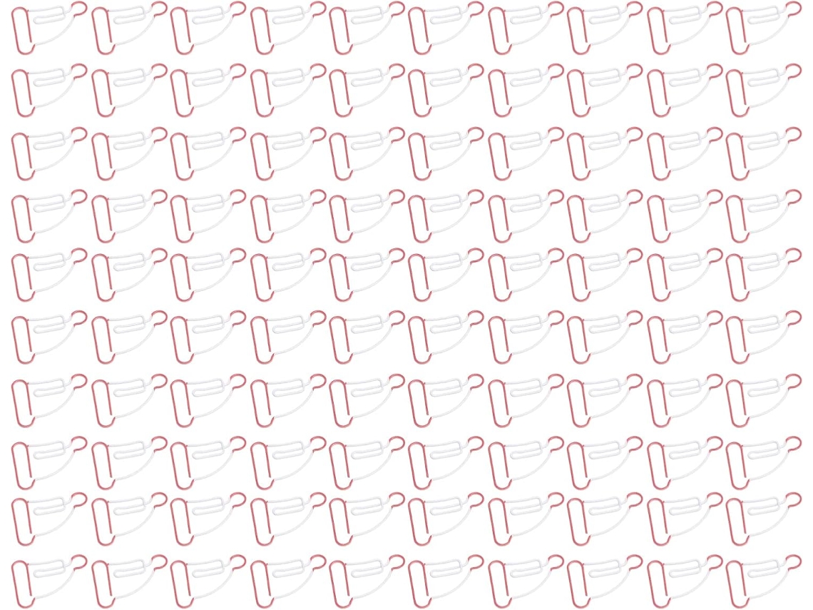 Clipes de papel, clipes de arquivo em formato humano, pequenos, 100 unidades, metal brilhante, resistentes à corrosão e