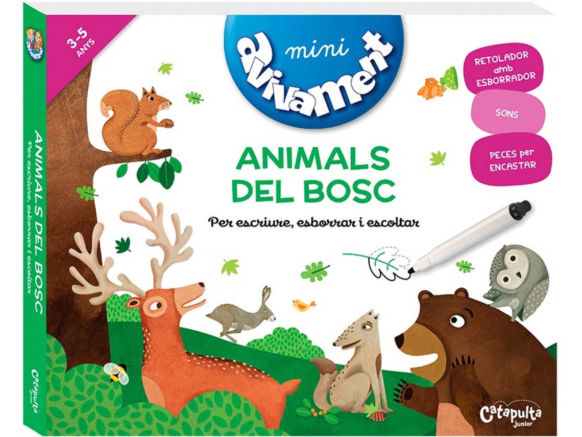Livro Mini Avivament Animals Del Bosc de Els Editors De Catapulta (Catalão)