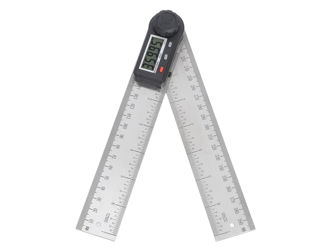 Régua Digital De Ângulo Laxiscreed Com Visor Lcd E Bloqueio De 360°
