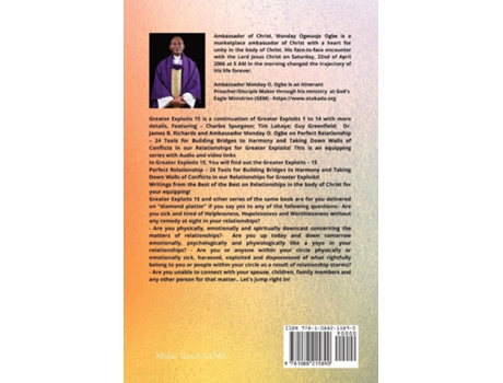 Livro Greater Exploits - 15 - Perfect Relationship - 24 Tools for Building Bridges to Harmony and Taking de Charles Spurgeon (Inglês)