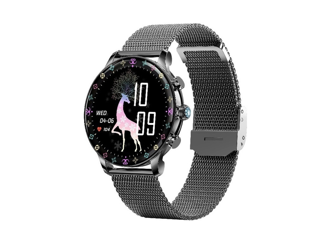 Smartwatches YEMAESRE Y55 Tela Hd de 1 39 Polegadas Ip67 À Prova D'Água para Iphone e Android Preto