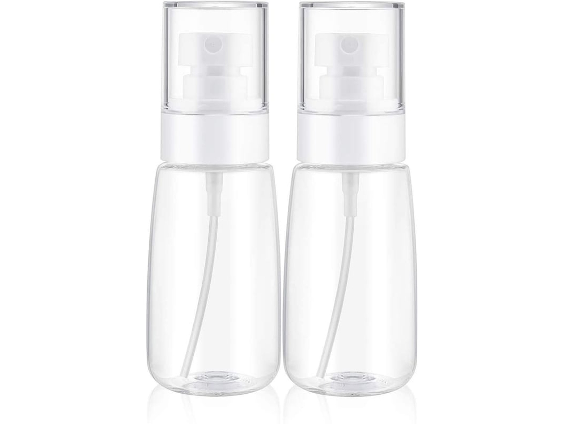 Garrafa Spray De Água Para Cabelo, Atomizador De Perfume Com Bomba Recipiente Transparente 2 Unidades 60ml