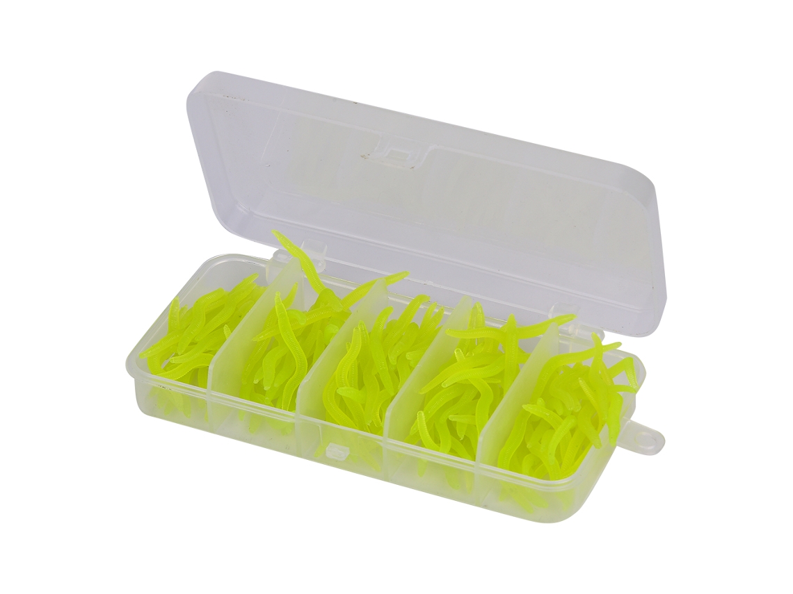 Kit Isca Bionica Peixe 150peças Amarelo Brilhante