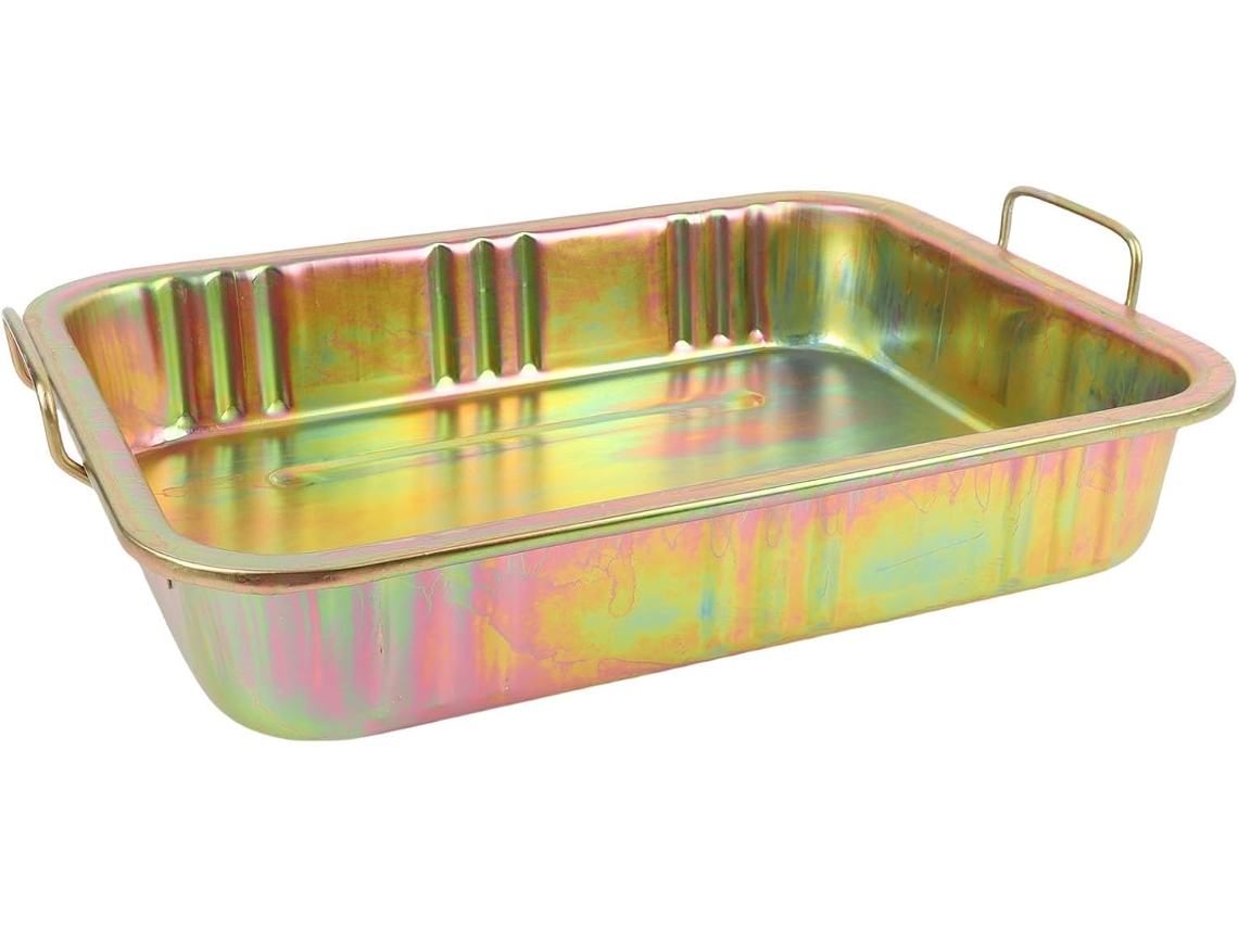 Bandeja Coletora De Óleo Elegante E Versátil De 13 Litros Para Oficinas.
