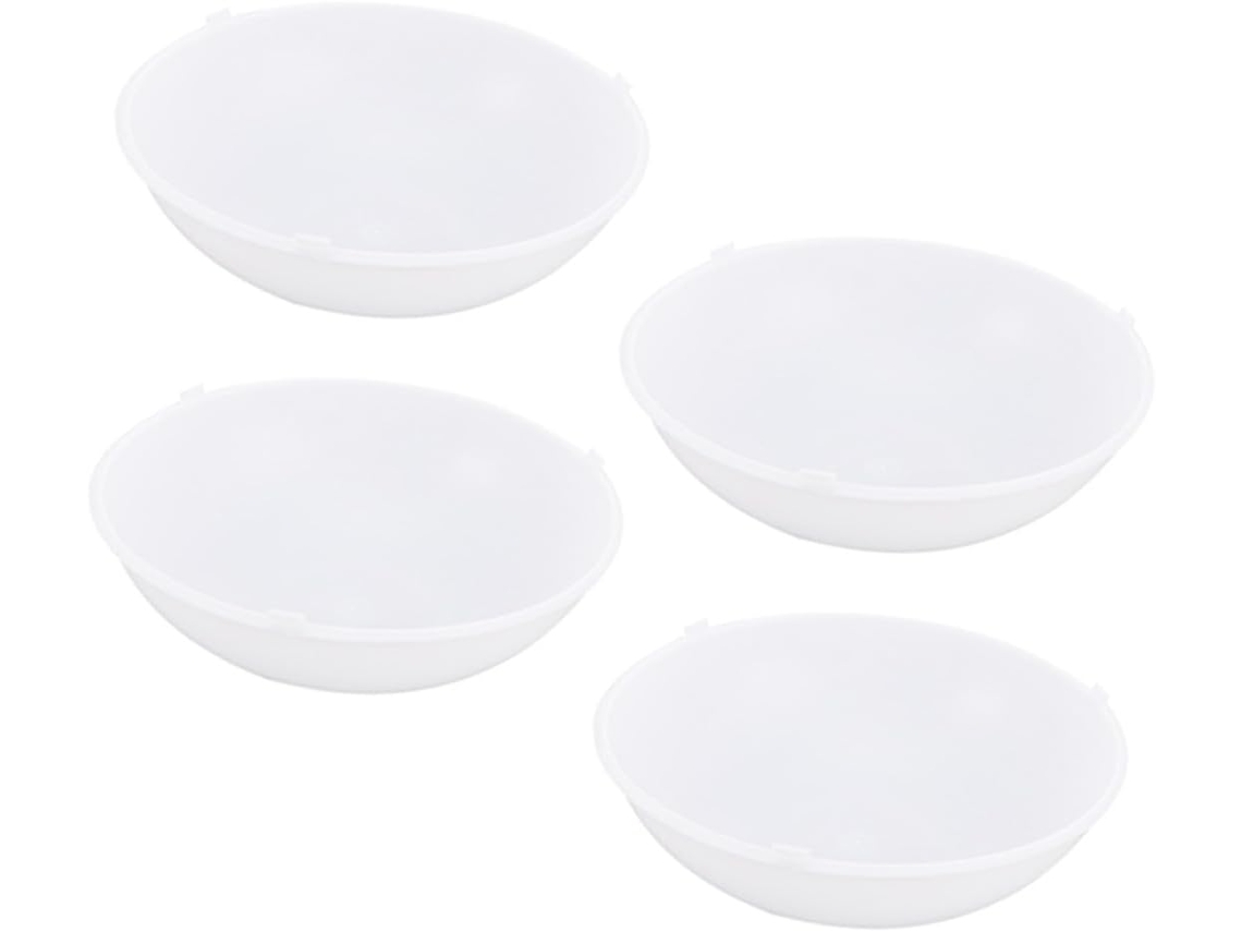Conjunto de 4 Luminárias de Teto Led em Pvc, Cm, Duráveis e Uniformes. SFUSHOS