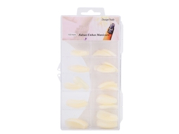 100 Unhas Falsas Naturais Para Praticar Arte De Unhas Com Gel Uv Ferramenta De Treinamento Cor Natural