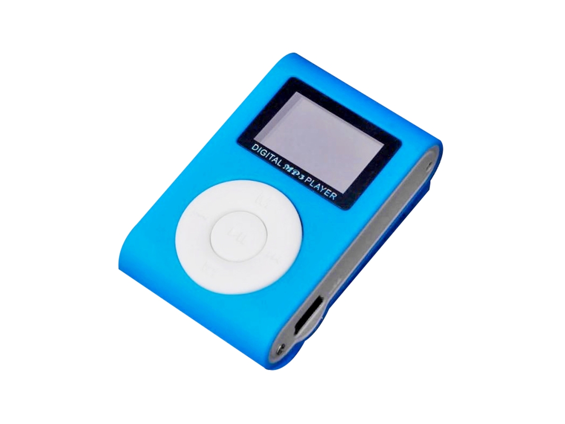 Reprodutor Mp3 LAXISCREED Cartão Metal com Tela Azul