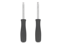 Conjunto de 2 ferramentas com cabo de chave de soquete de 1/4" para reparos e manutenção.