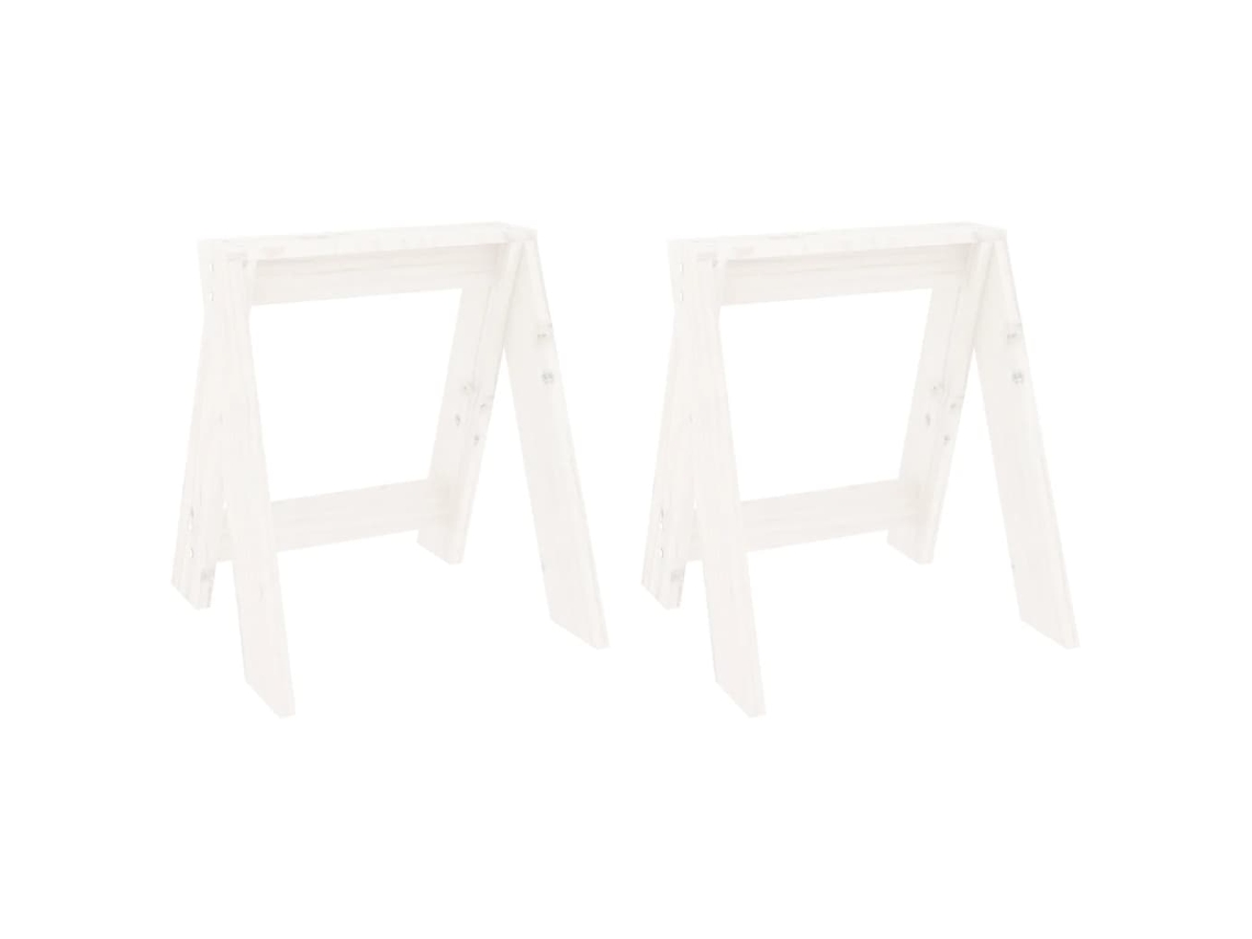 Stool, Stools Vidaxl Branco Madeira De Pinho (40 X 40 X 45 Cm)