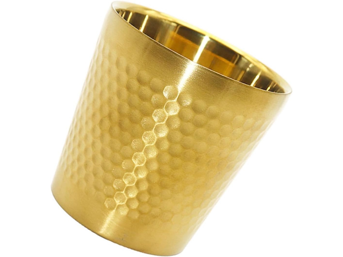 Barbear Masculino Tigela Em Golden Aço Inoxidável, Confortável E Natural.