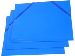 Pasta Organizadora De Documentos Housoutil Tamanho A4 Azul Em Plástico Com Design Dobrável E Elástico Para Organização